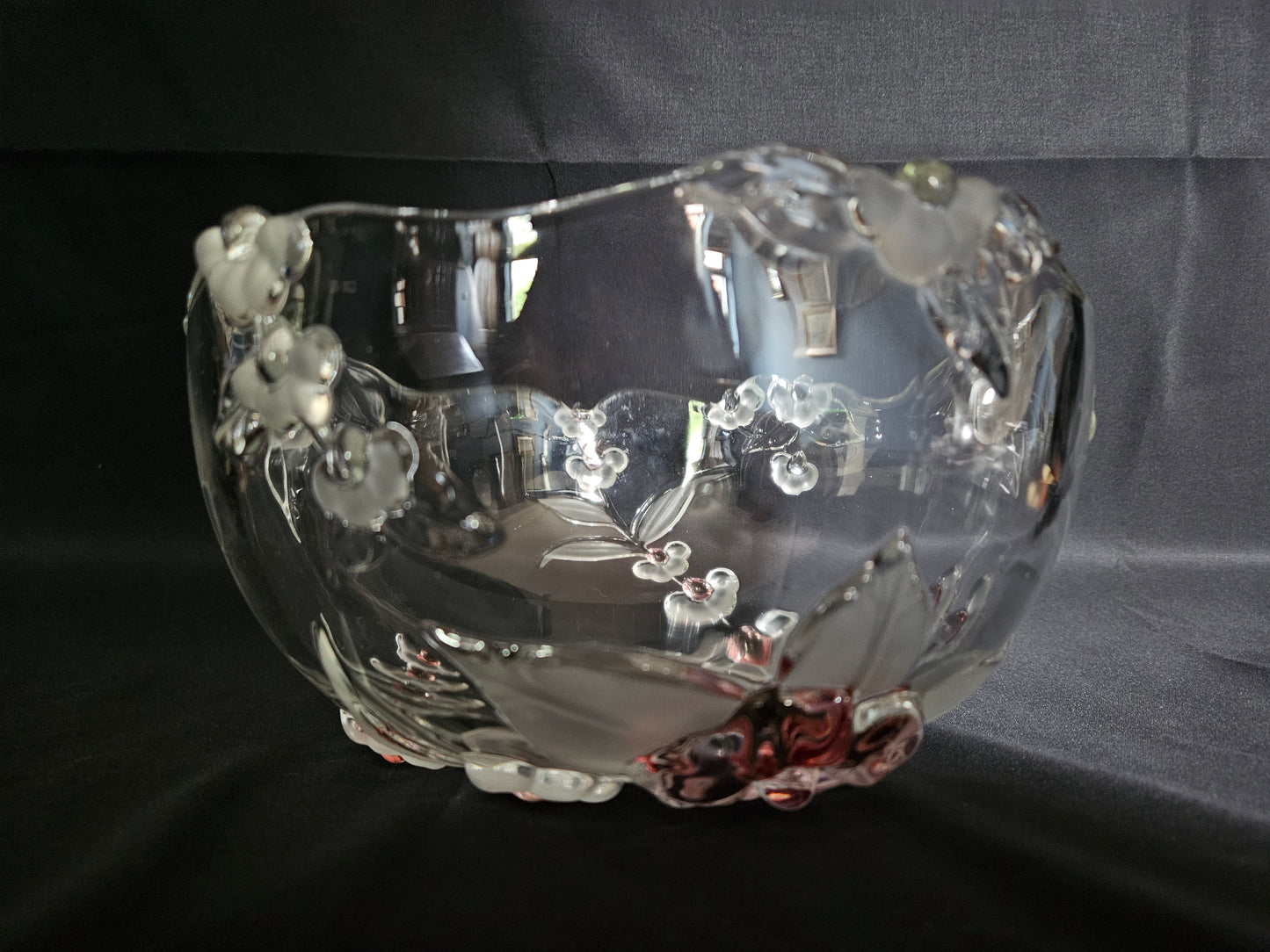 Walther Glass Crystal Fruit Bowl Blossom Time