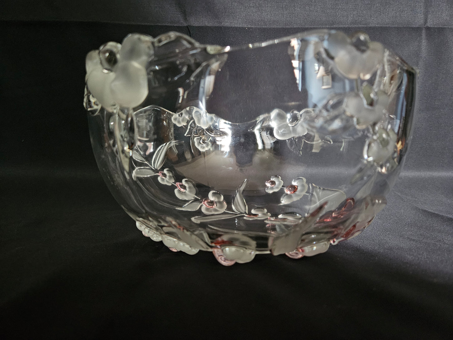 Walther Glass Crystal Fruit Bowl Blossom Time