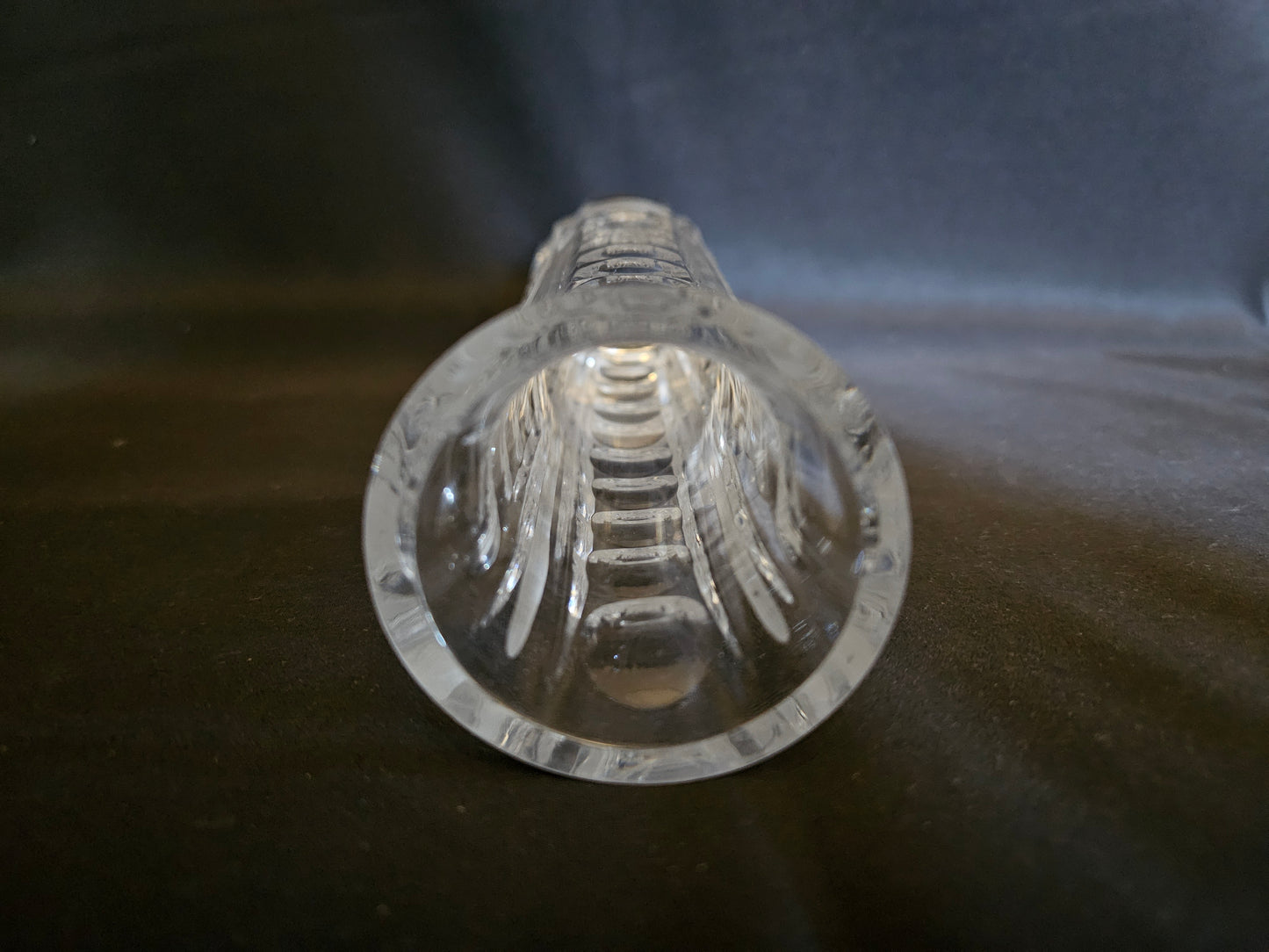 Crystal Tapered Vase Geometric Pattern