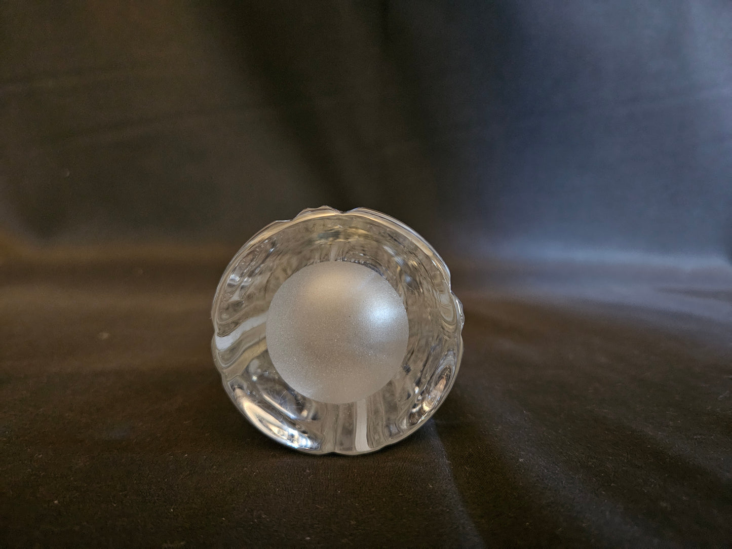Crystal Tapered Vase Geometric Pattern