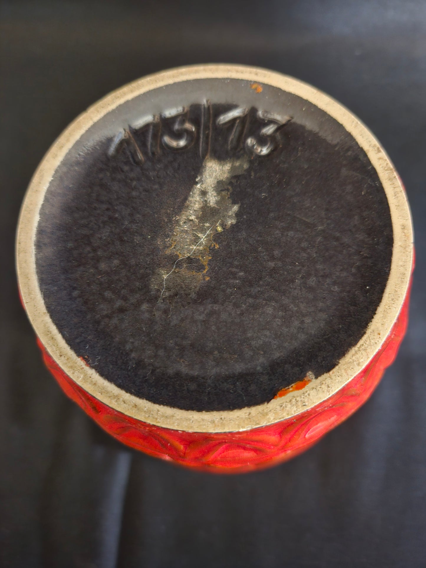 Red Plant Pot Fat Lava