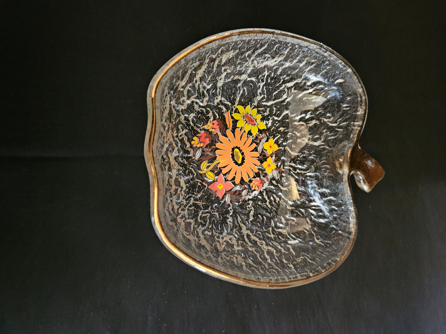 6 Vintage Flower Printed Ravenhead Apple Shaped Bowls