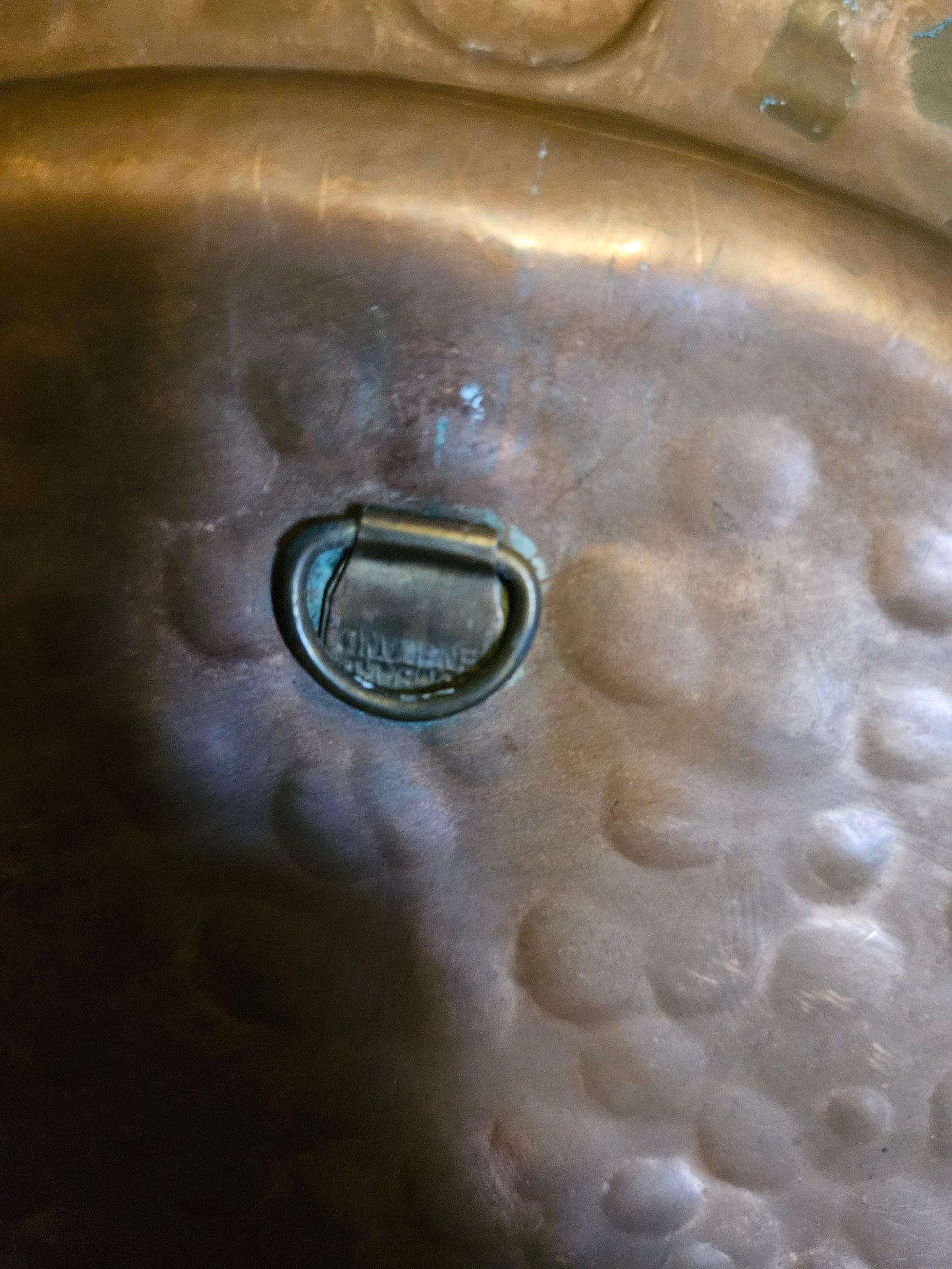 2 Beaten Copper Wall Plates by Lombard