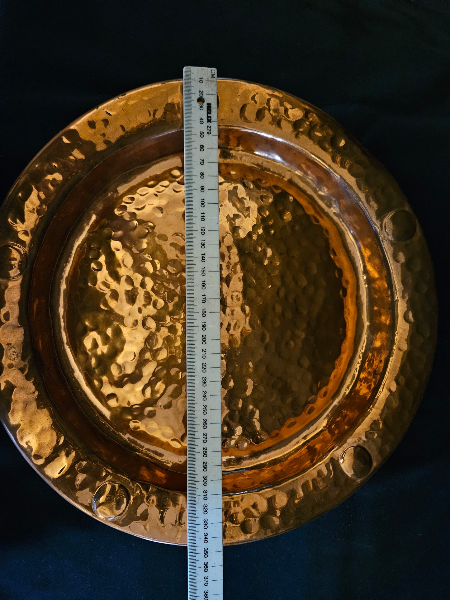 2 Beaten Copper Wall Plates by Lombard
