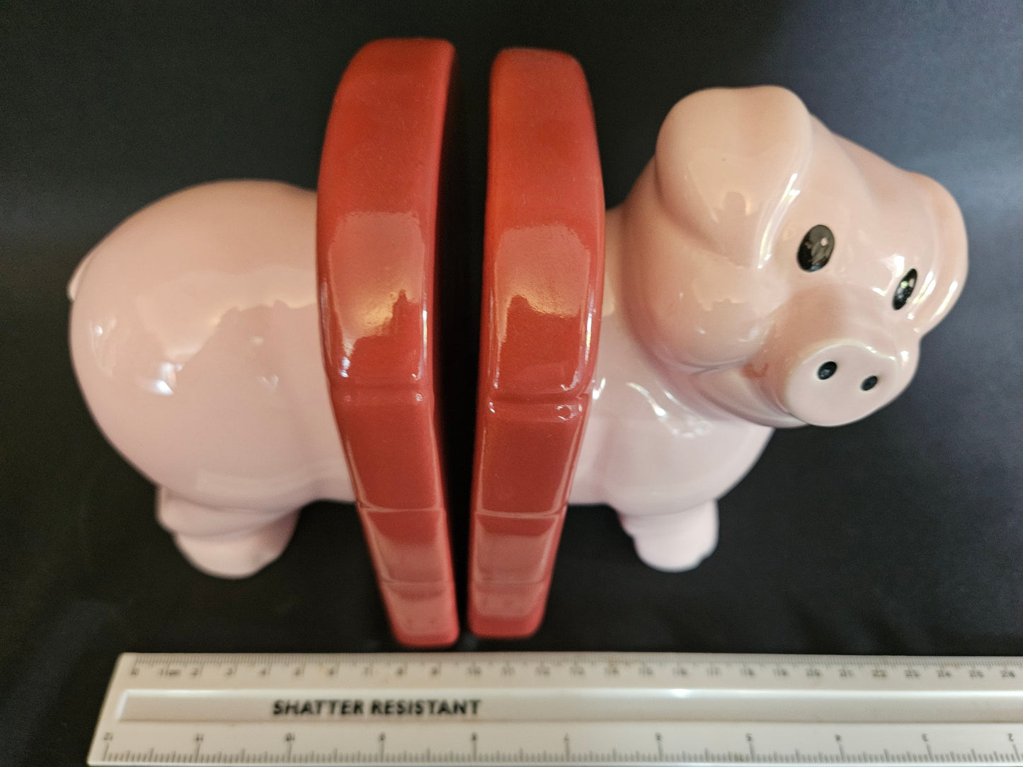 Vintage Kitsch Carlton Ware Pig Book Ends