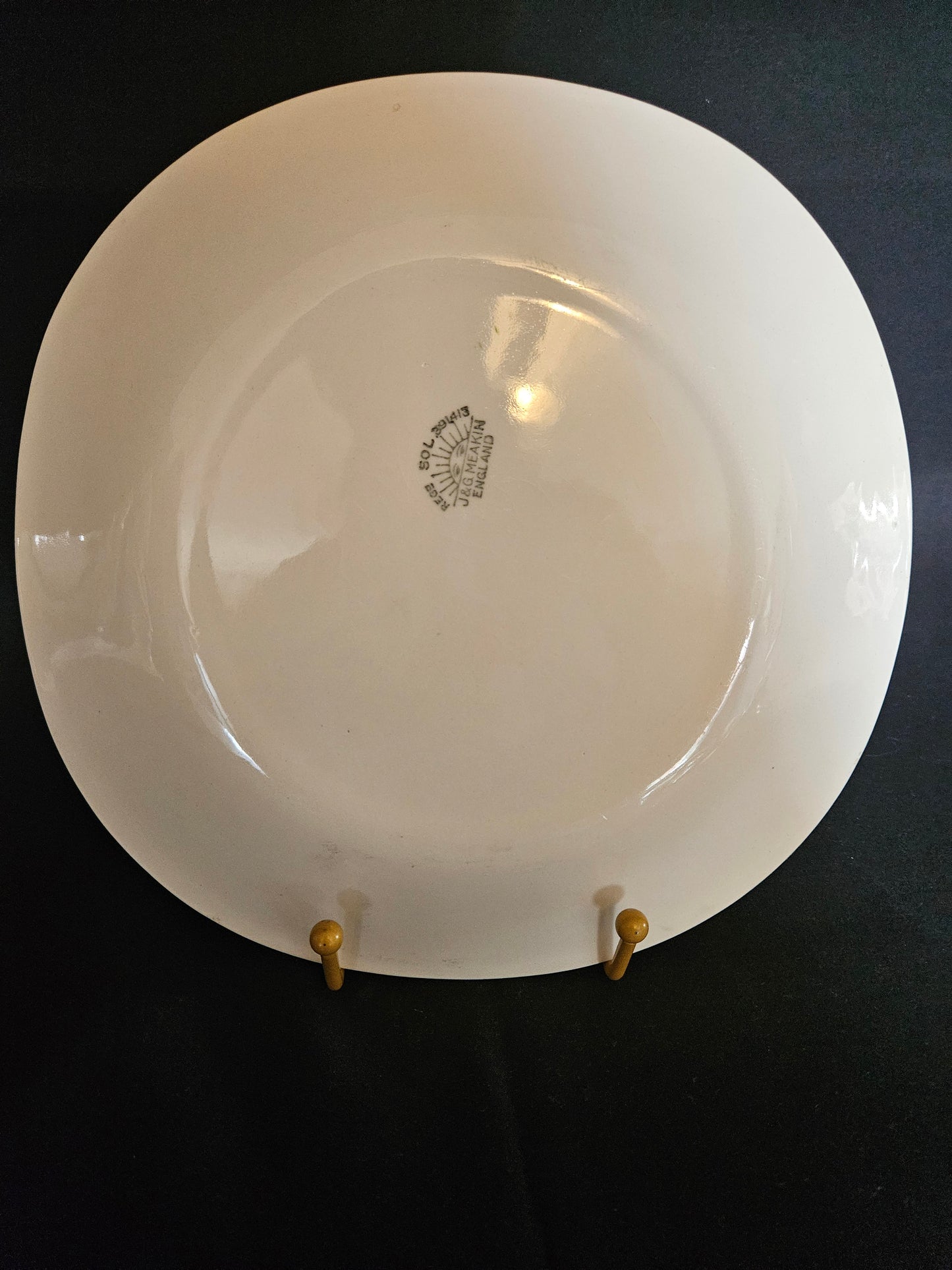 3 Vintage J&G Meakin SOL Maid of Honour 22cm Square Plates