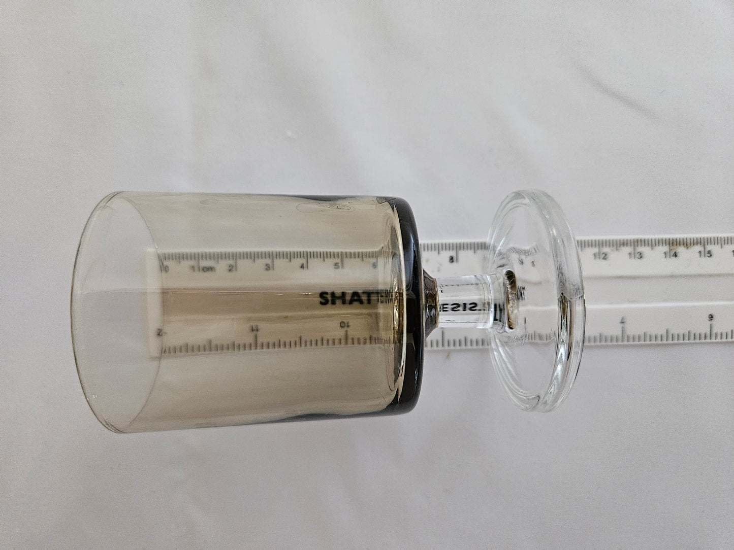 4 Luminarc Cavalier Smoked Glass Wine Glasses