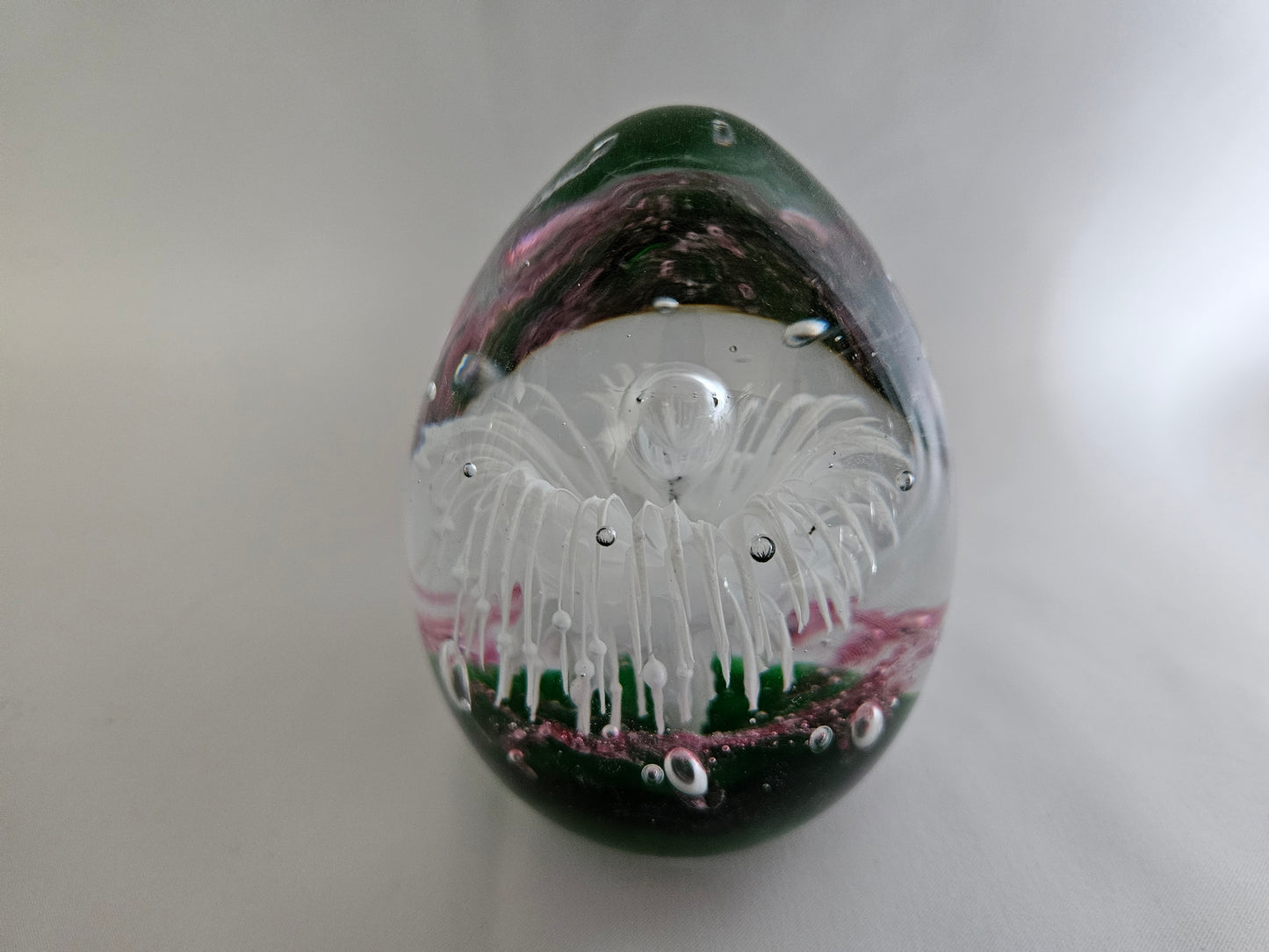 Vintage 'Fountain' Egg Shaped Paperweight