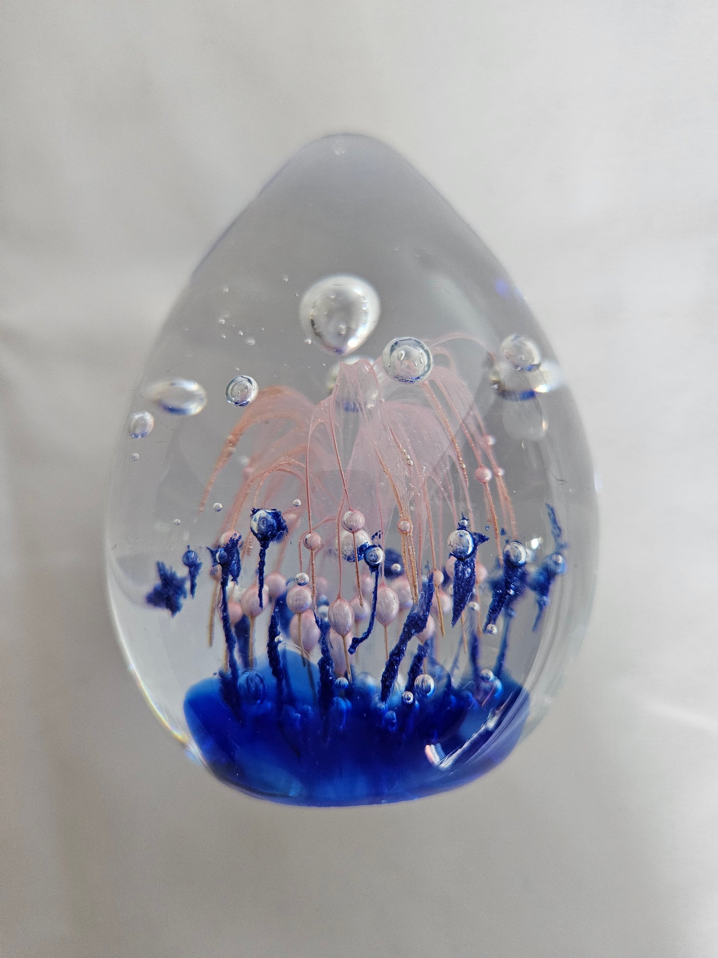Vintage 'Firework' Egg Shaped Paperweight