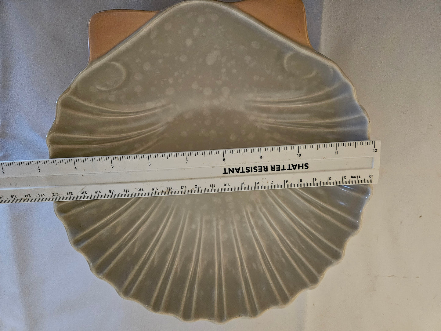 Poole Pottery Twintone Large Shell Dish