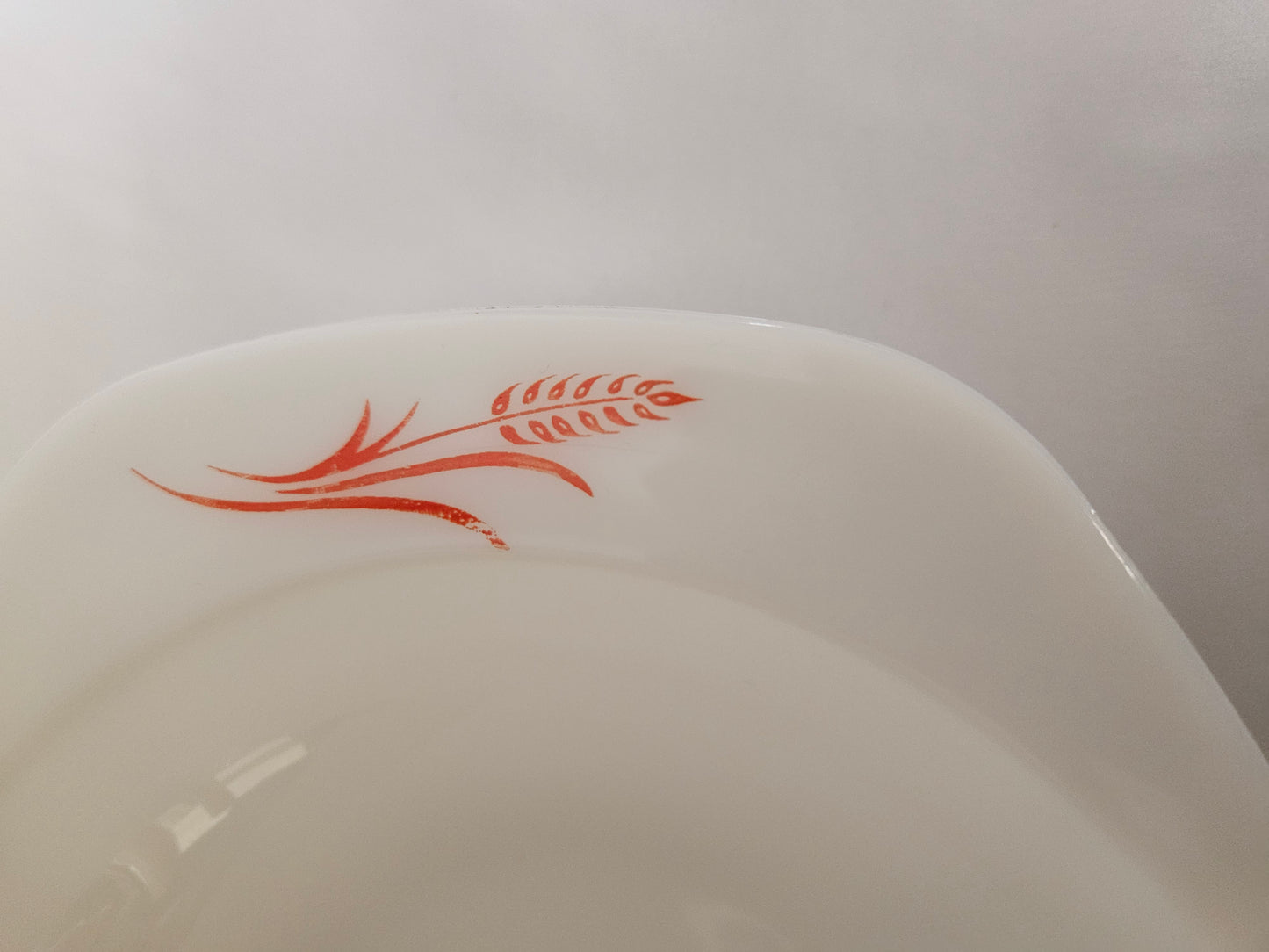 Pyrex Red Wheat Divided Dish