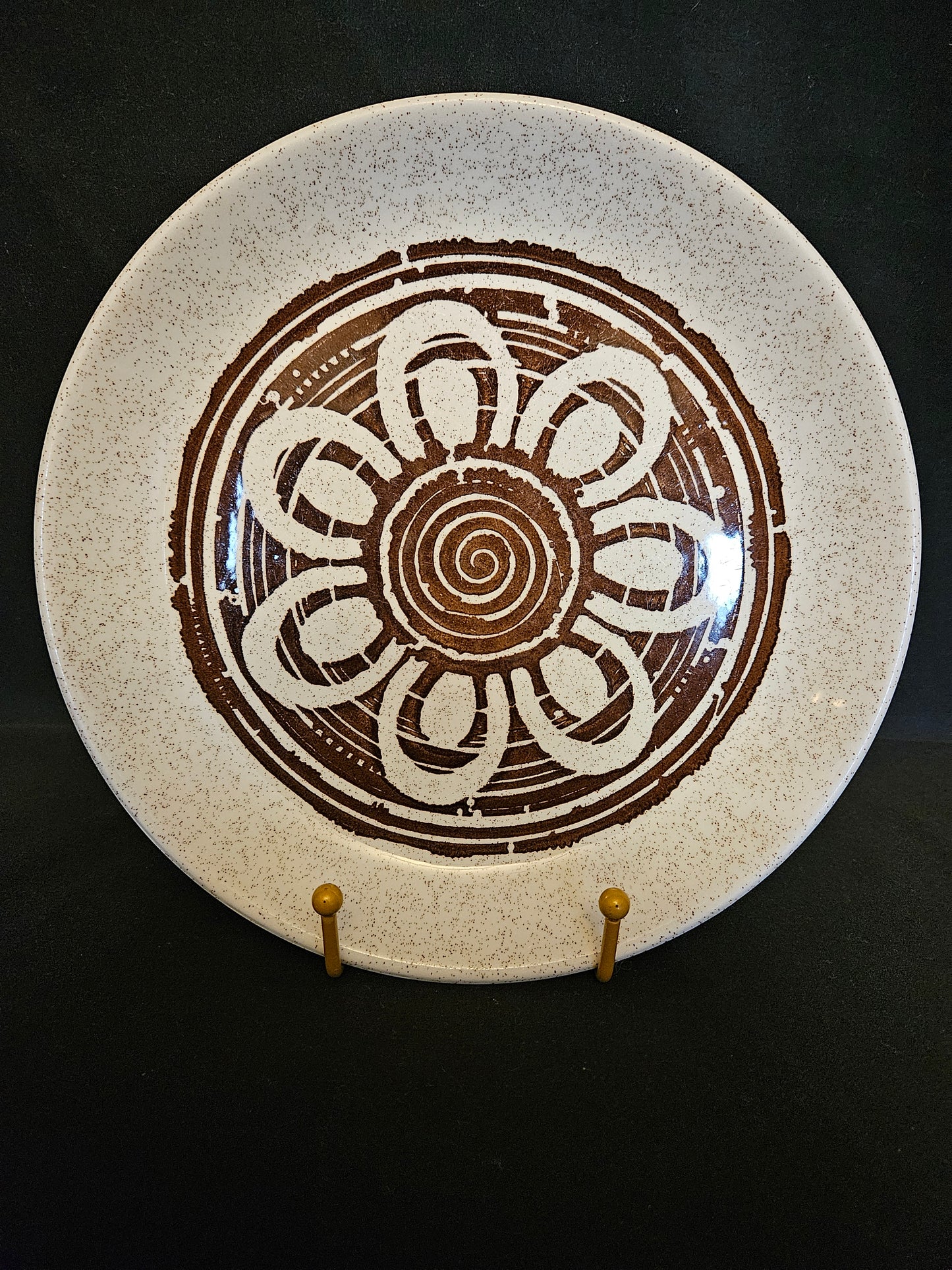 Biltons Brown Daisy Small Dinner Plates x2
