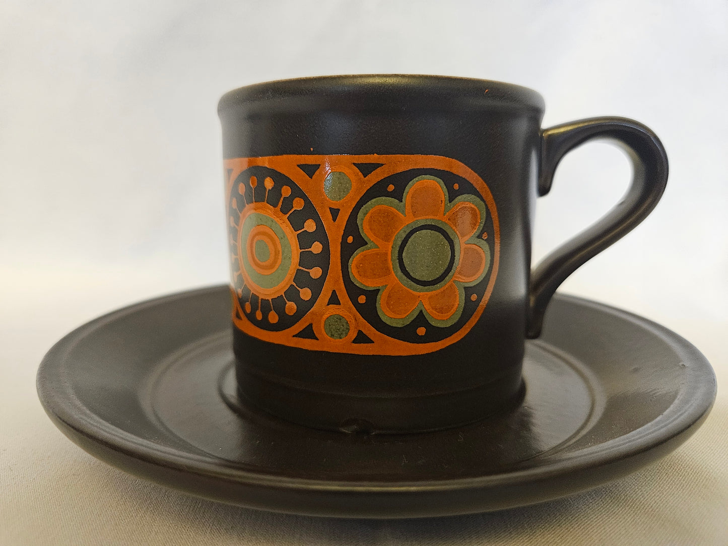 Kiln Craft Hermes Cups and Saucers X6