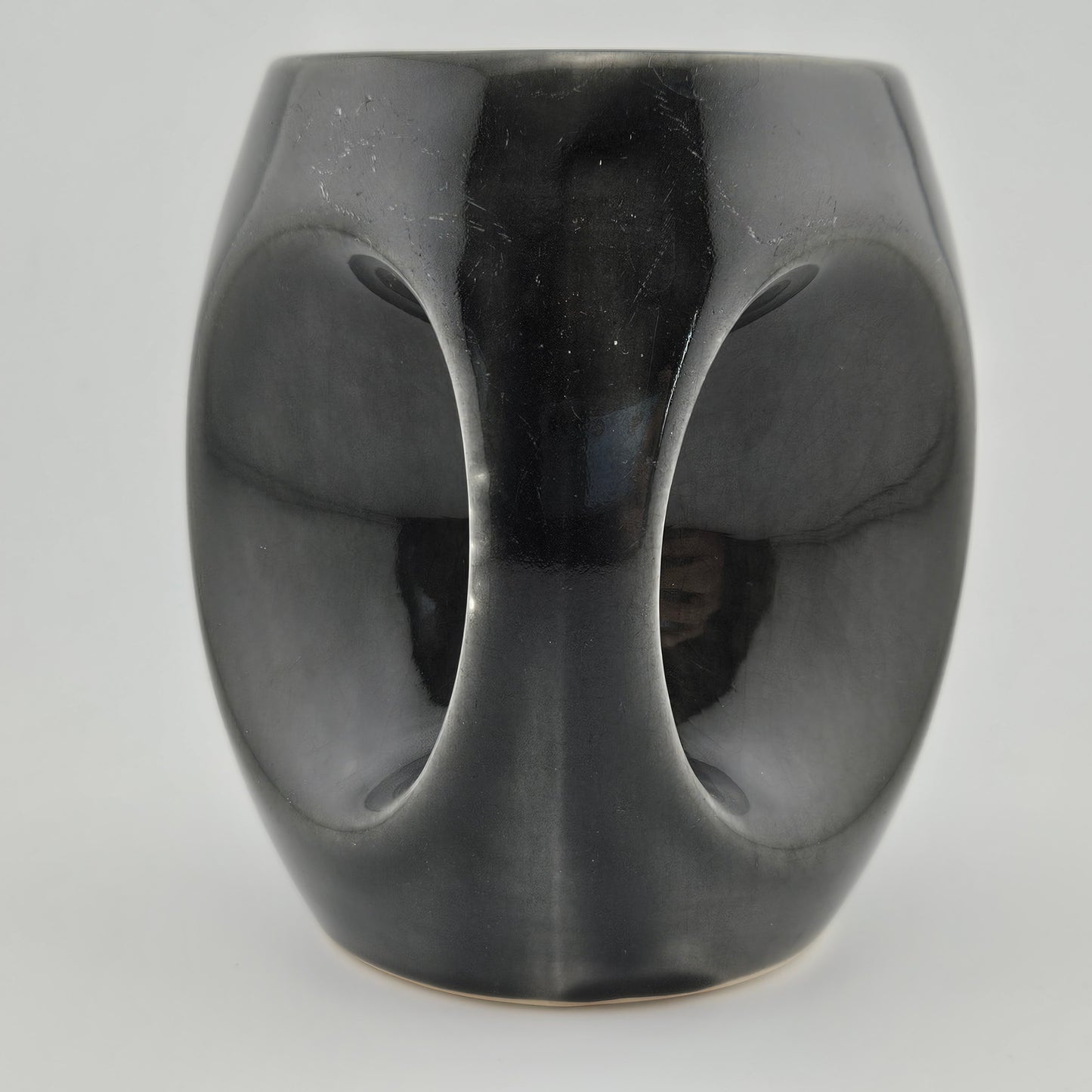 Holkham Pottery Owl Mug Grey
