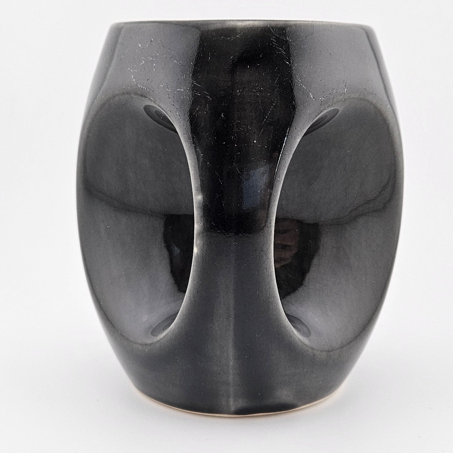 Holkham Pottery Owl Mug Grey