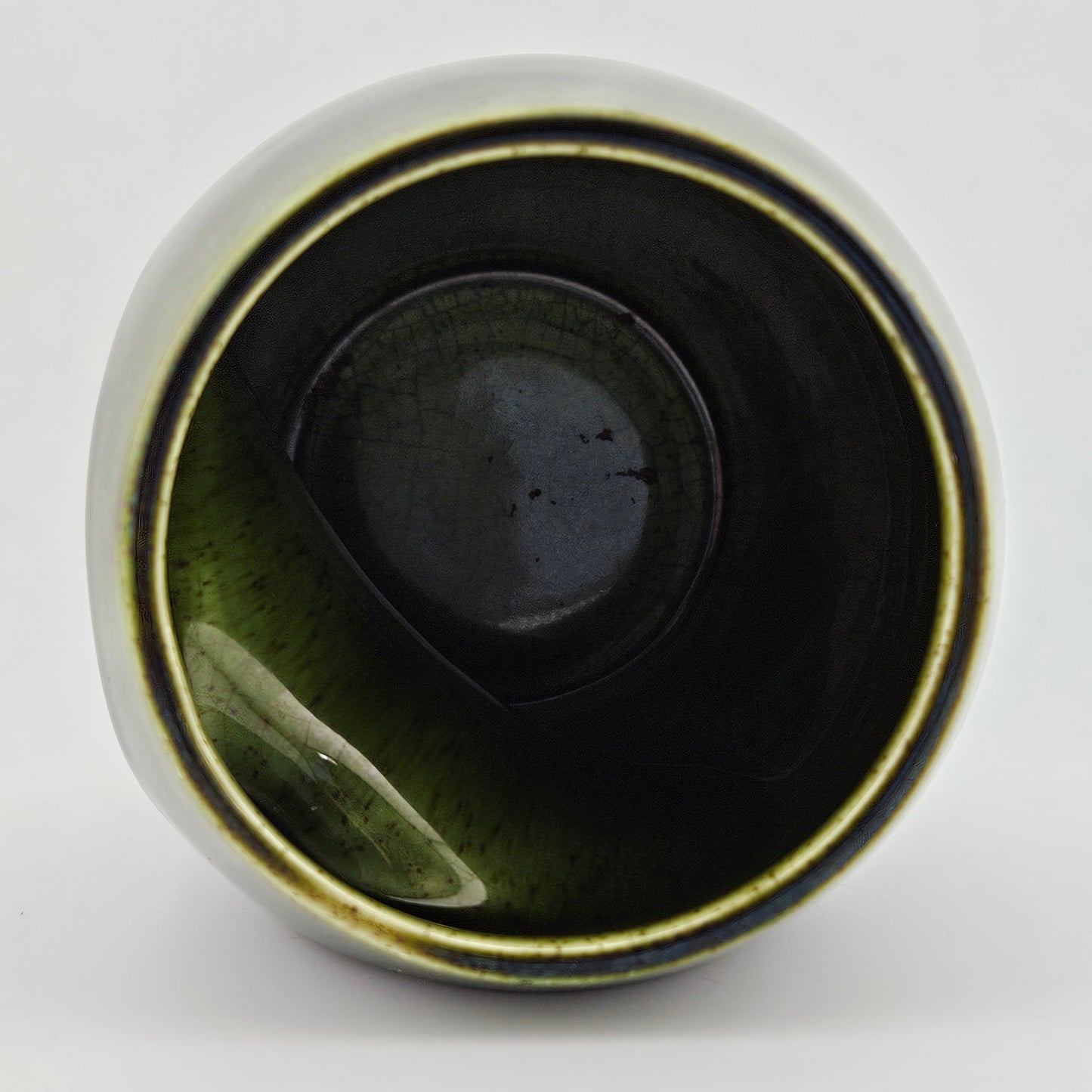 Holkham Pottery Owl Mug Green