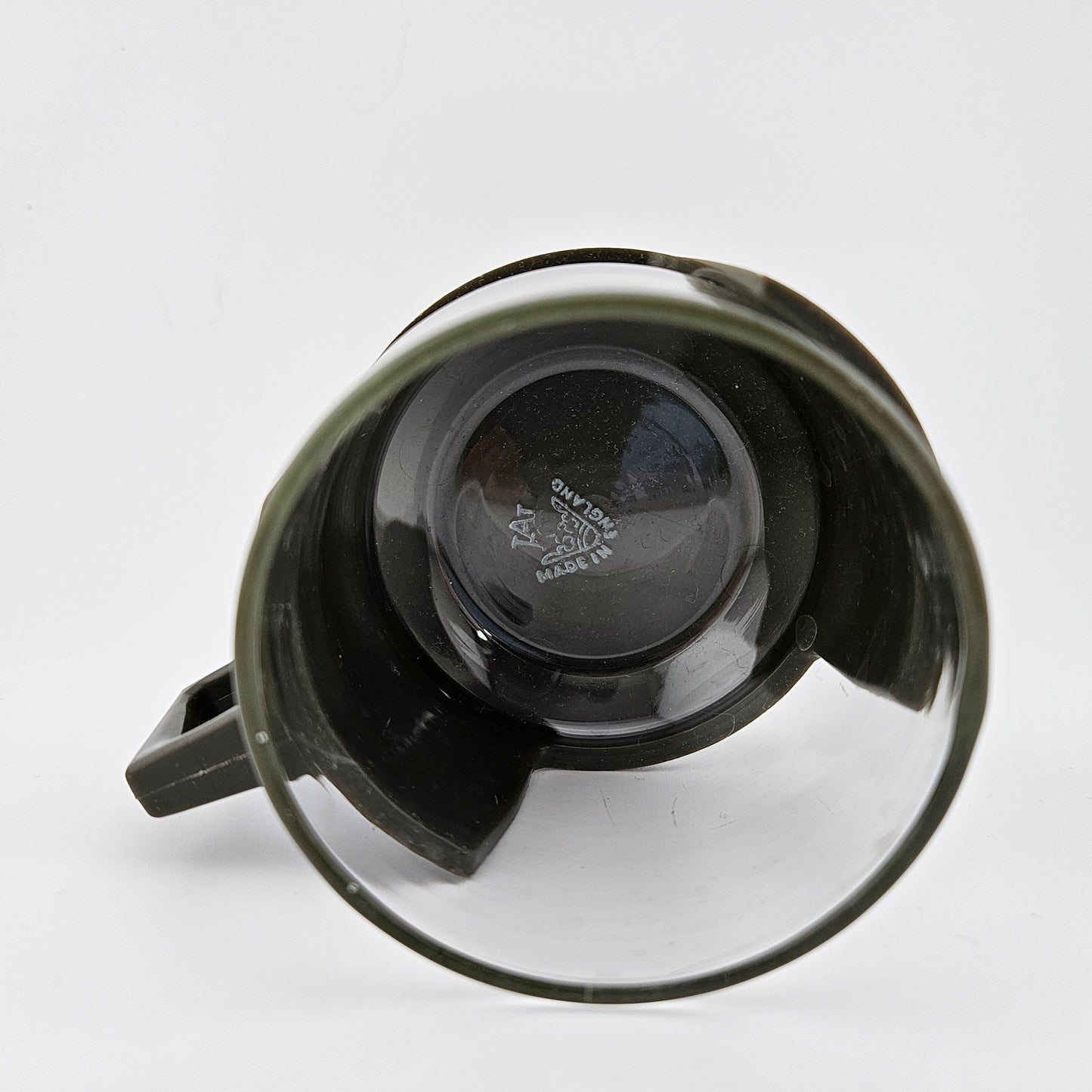 3 Pyrex Glass Cups Grey