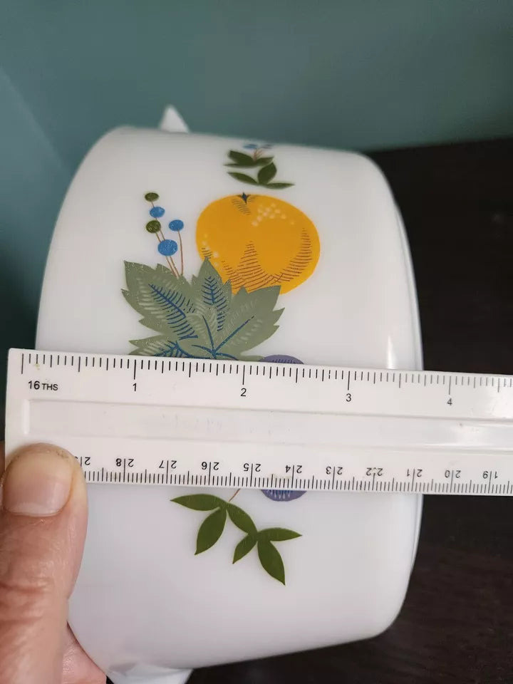 Rare Large JAJ Pyrex Mandarin Casserole 1960s Promotional Pattern