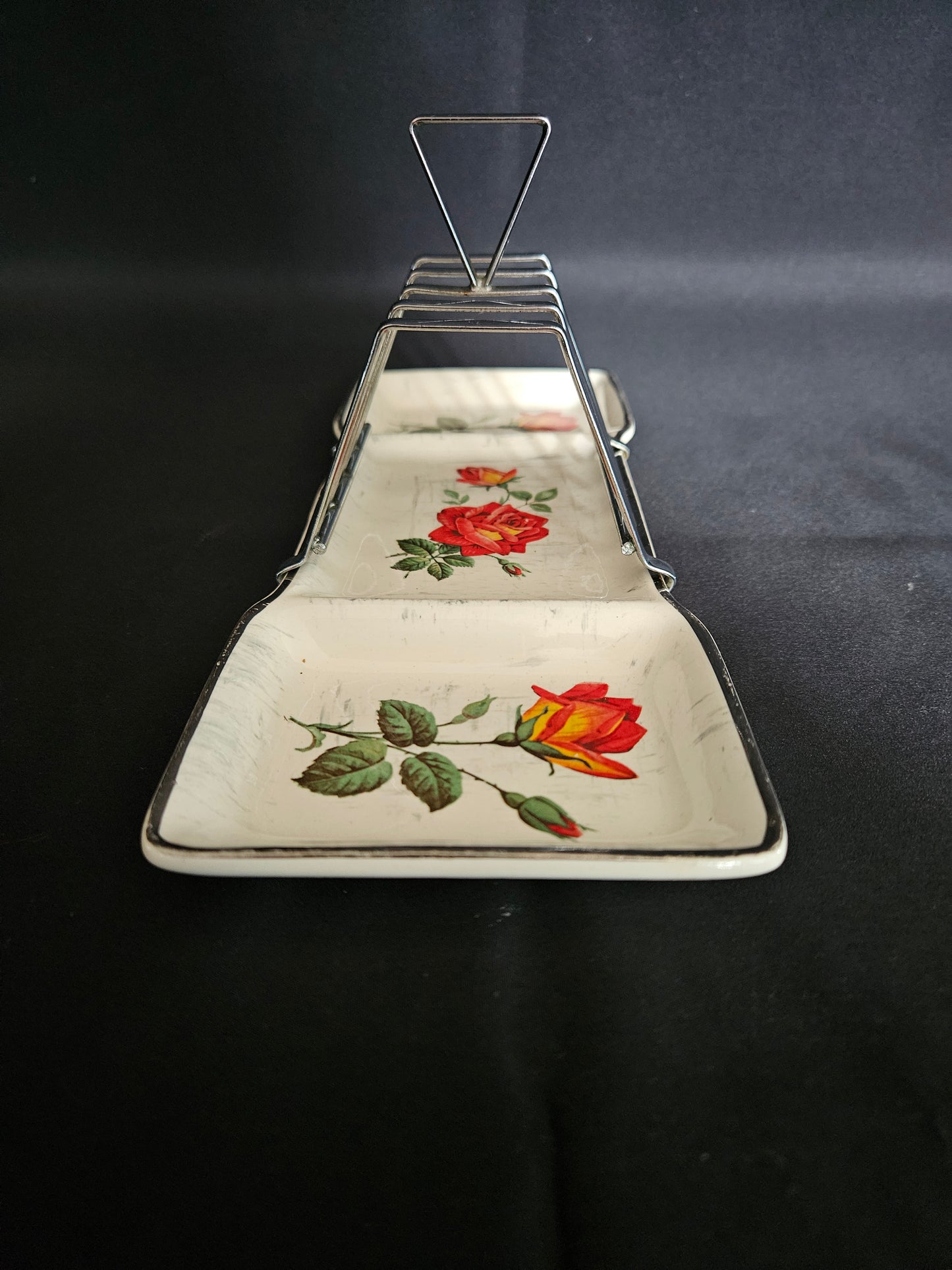 Mid-Winter Stylecraft Rose Marie Toast Rack with Condiment Tray