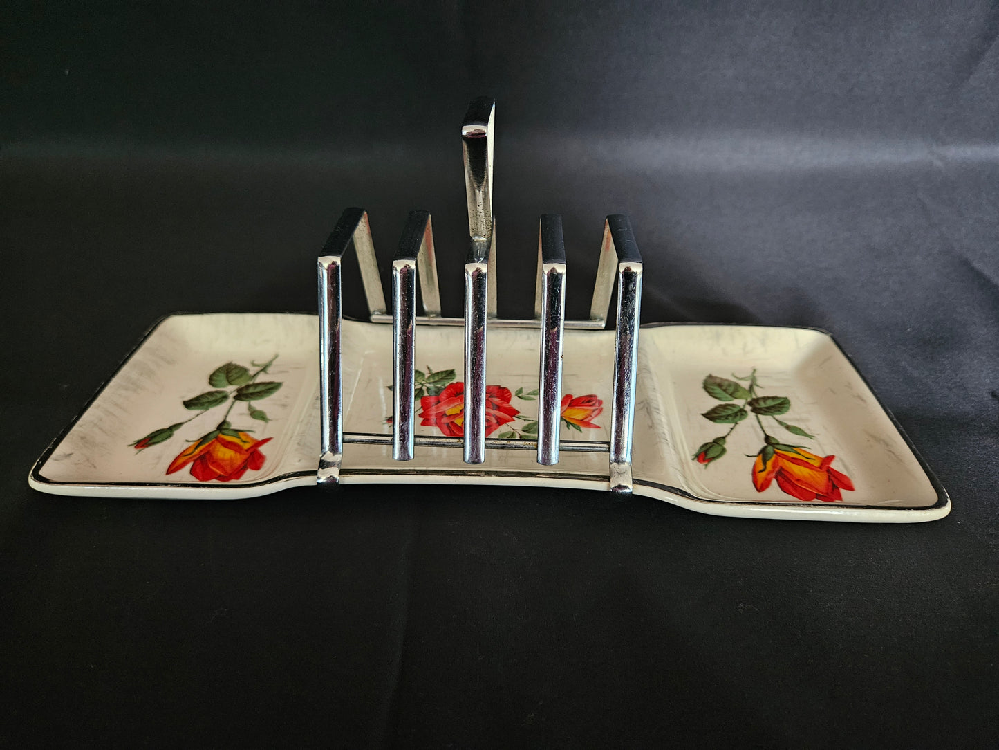 Mid-Winter Stylecraft Rose Marie Toast Rack with Condiment Tray