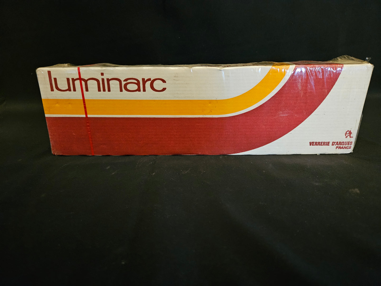 New Old Stock Boxed Luminarc Red Cavalier Sherry Glasses