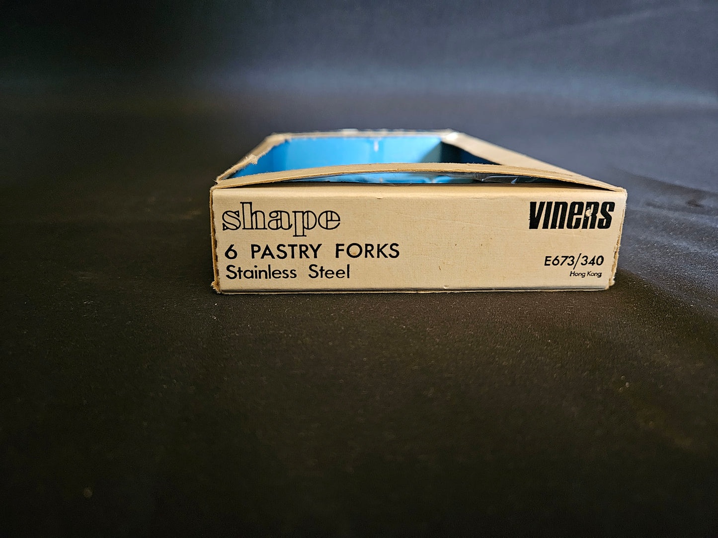 Viners Shape Pattern Pastry Forks Boxed