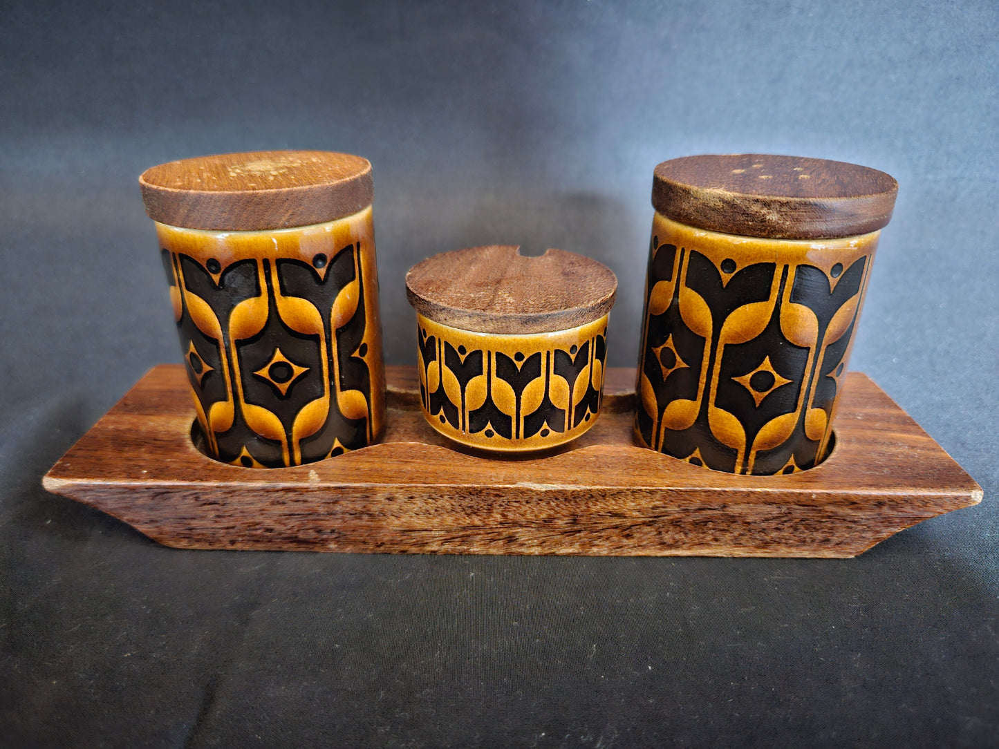 Hornsea Heirloom Condiment Set (Salt, Pepper and Mustard)