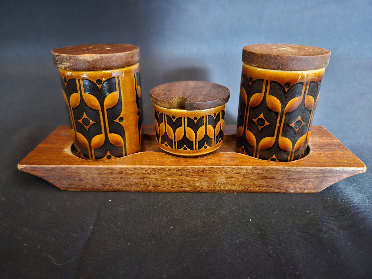 Hornsea Heirloom Condiment Set (Salt, Pepper and Mustard)