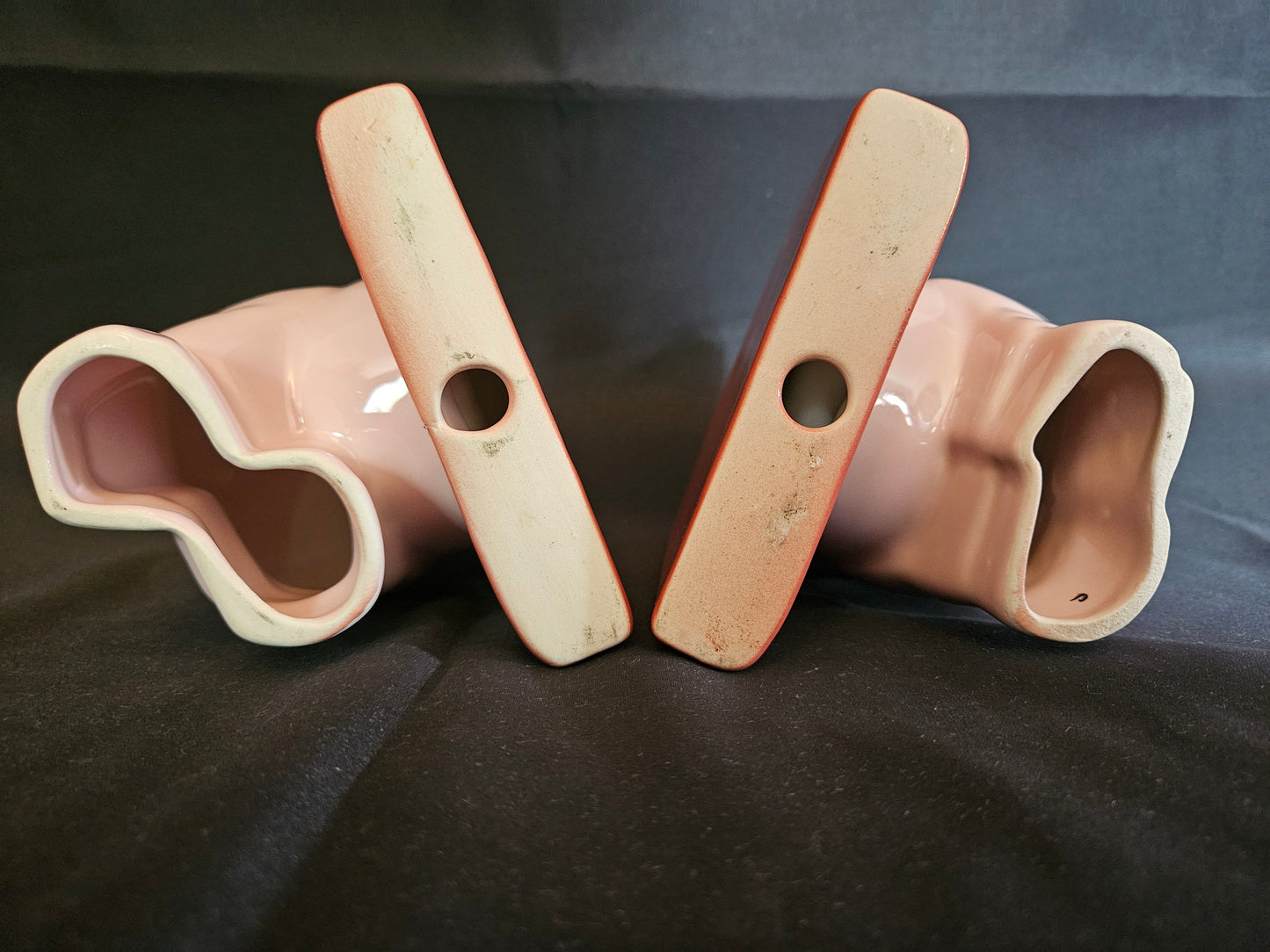 Vintage Kitsch Carlton Ware Pig Book Ends
