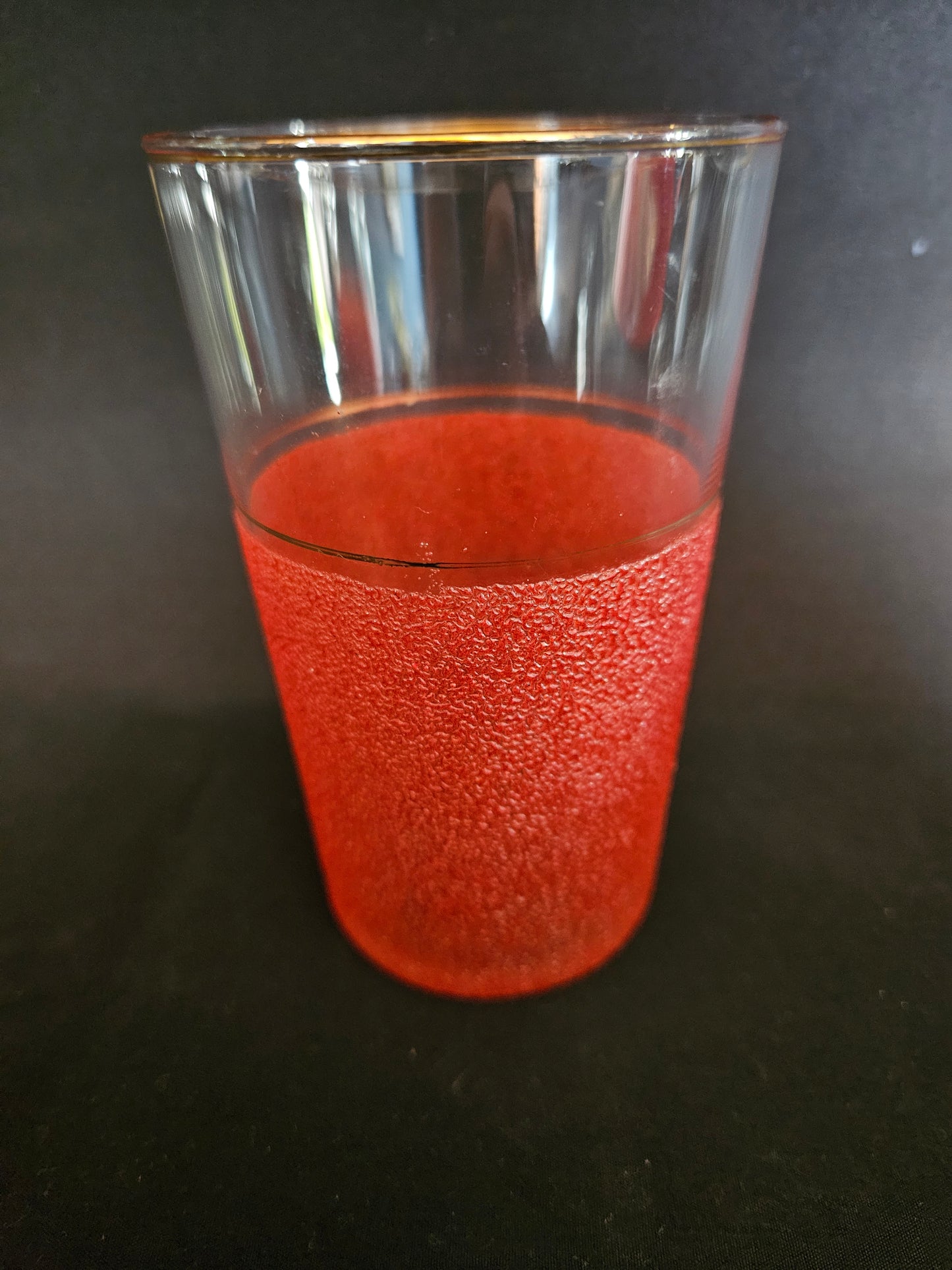 Vintage Red Sugar Frosted Jug