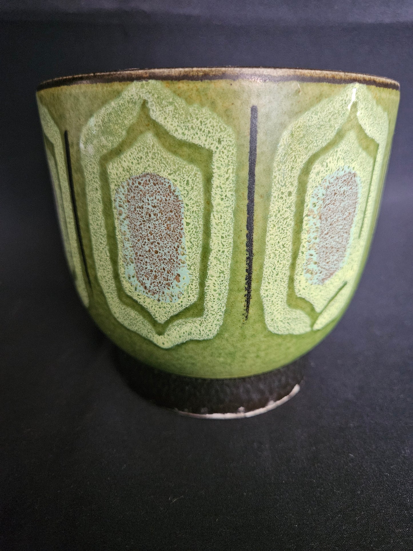 Vintage Green Plant Pot 1930s