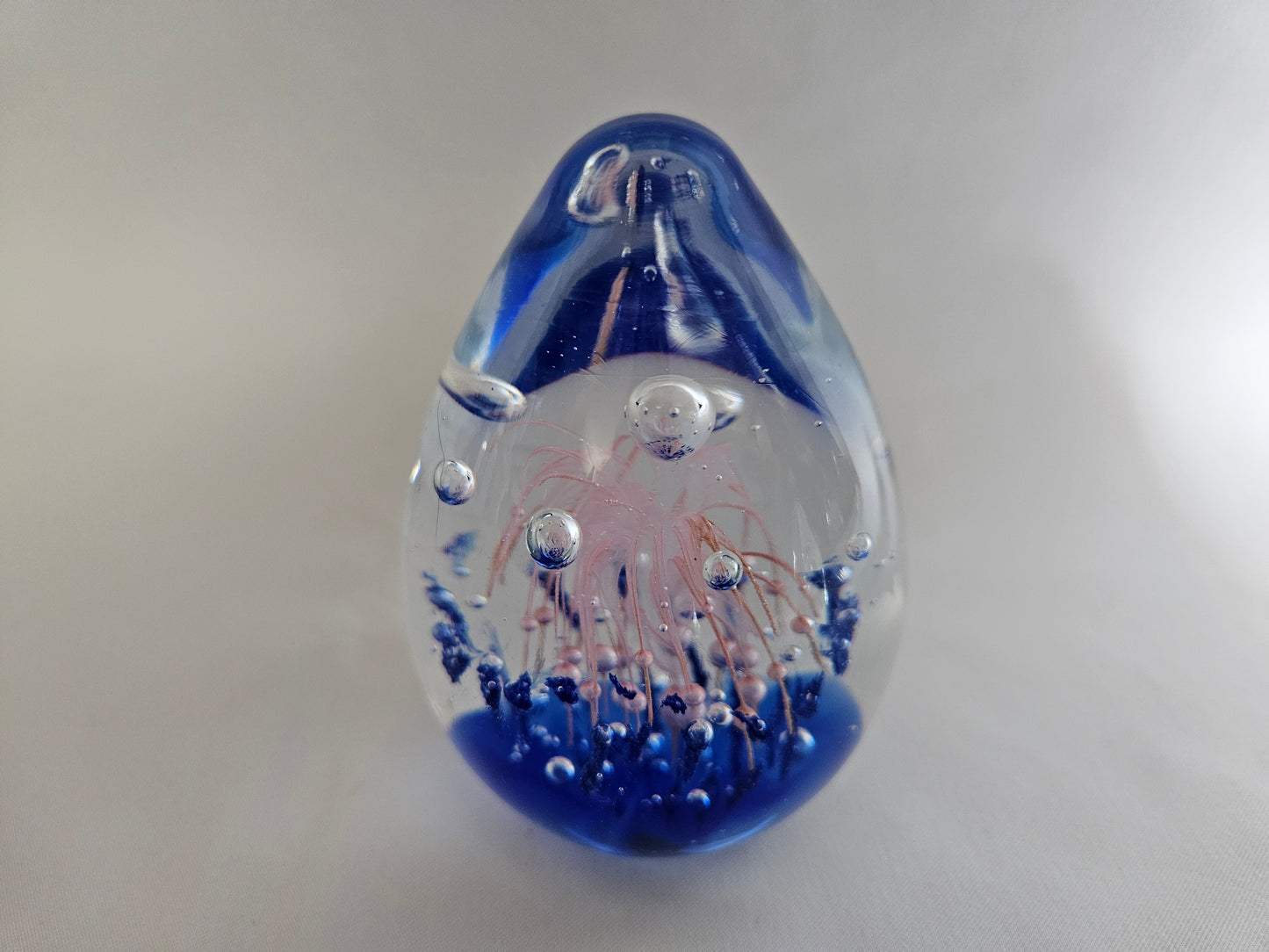 Vintage 'Firework' Egg Shaped Paperweight