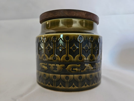 Hornsea Green Heirloom Sugar Storage Jar