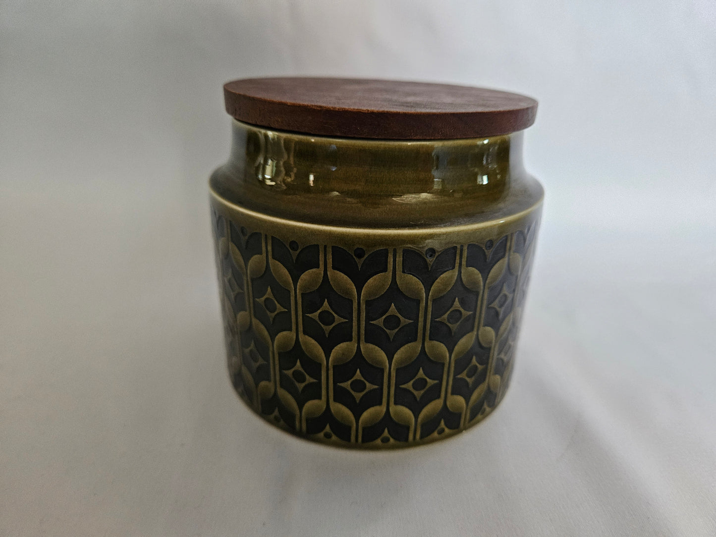 Hornsea Green Heirloom Plain (unlabelled) Storage Jar