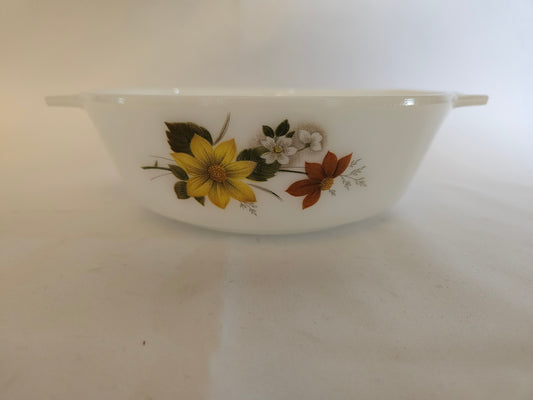 Vintage Pyrex Autumn Glory Small Caserole