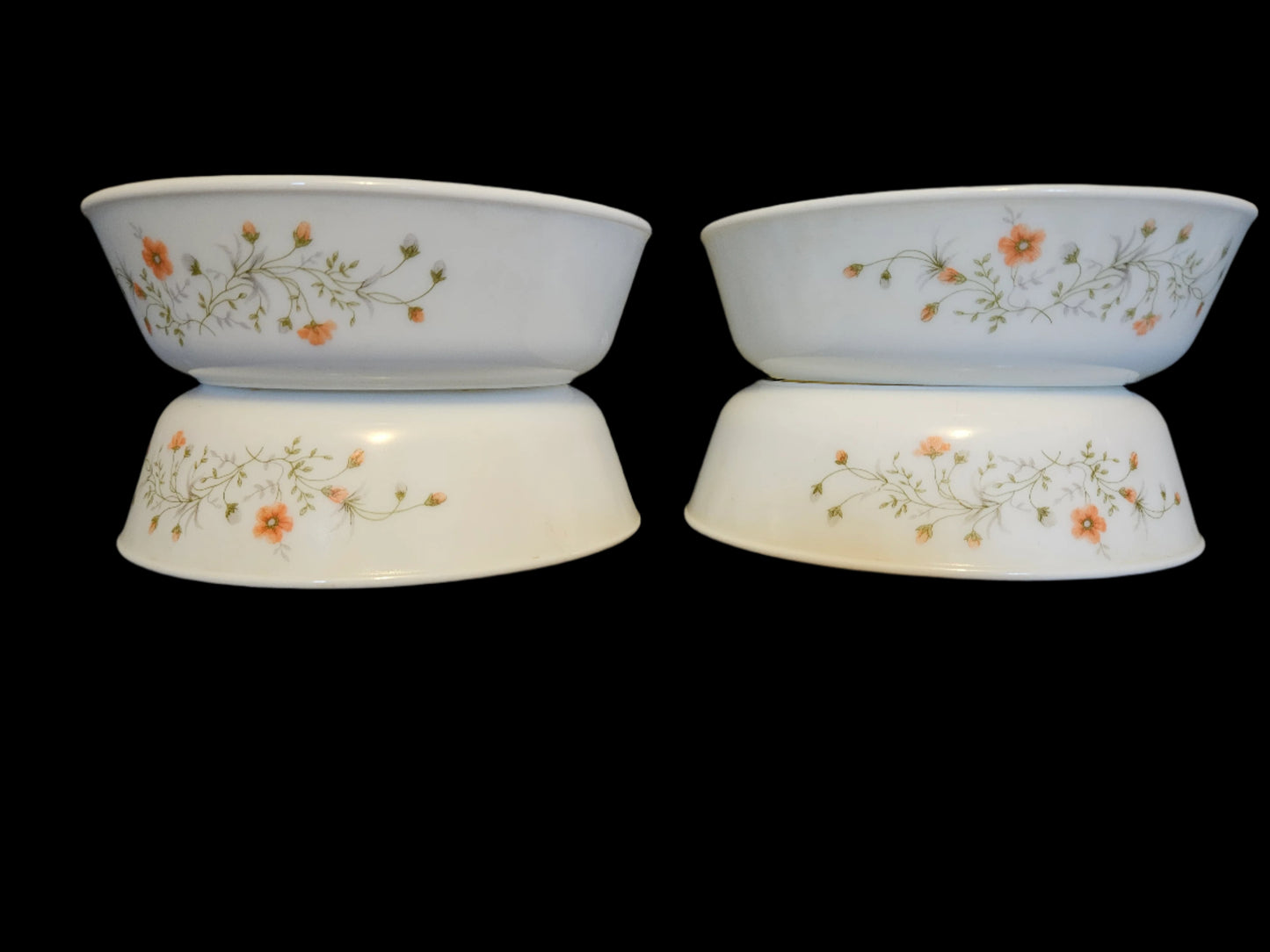 4 Pyrex Emily Spring Garden Cereal Bowls
