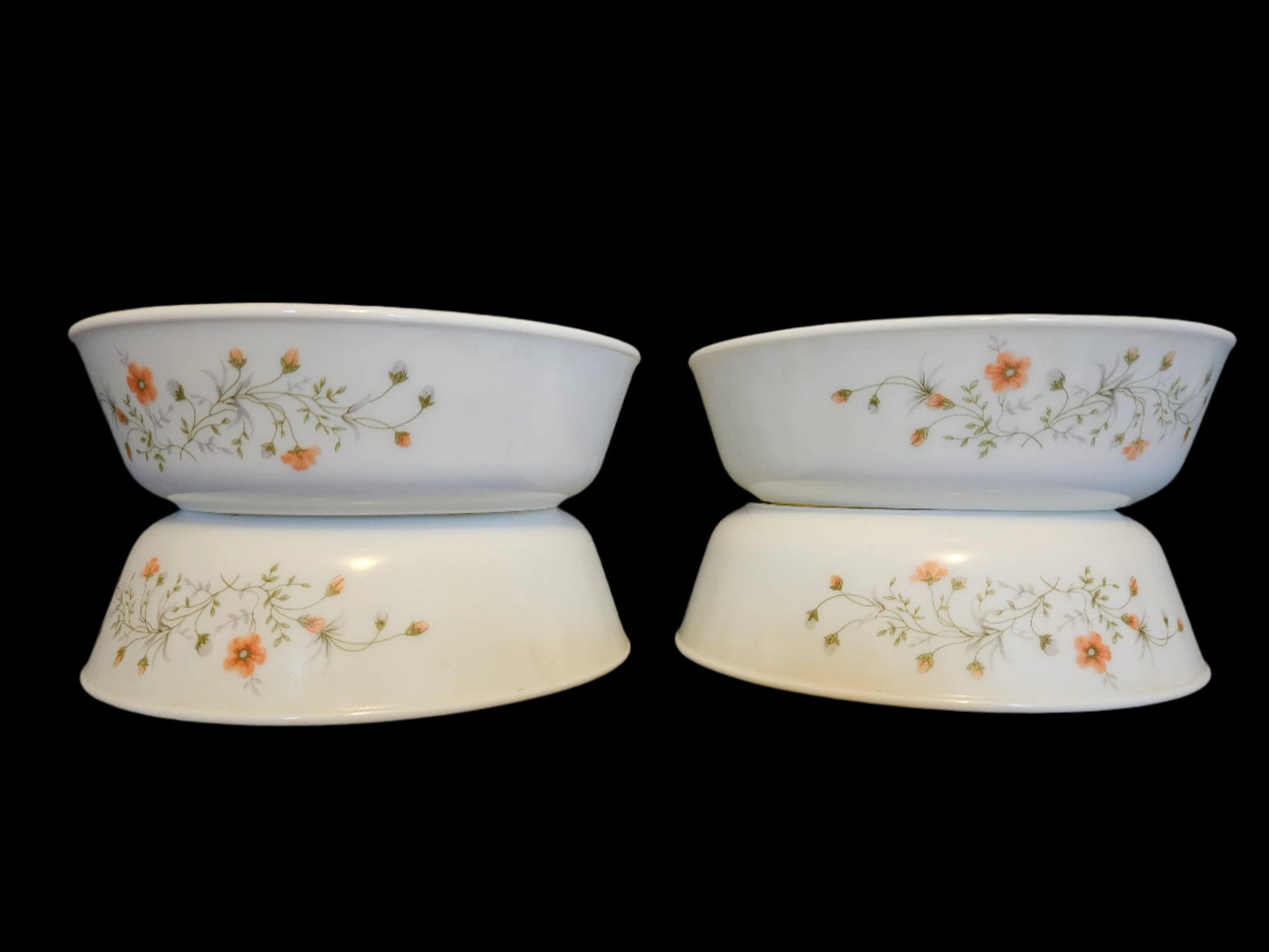 4 Pyrex Emily Spring Garden Cereal Bowls