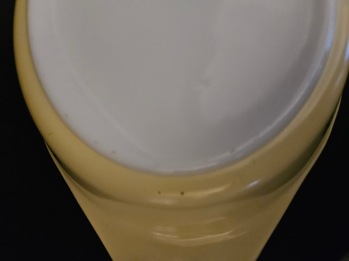 Pyrex Gaiety Yellow and Black Divided Dish with Lid