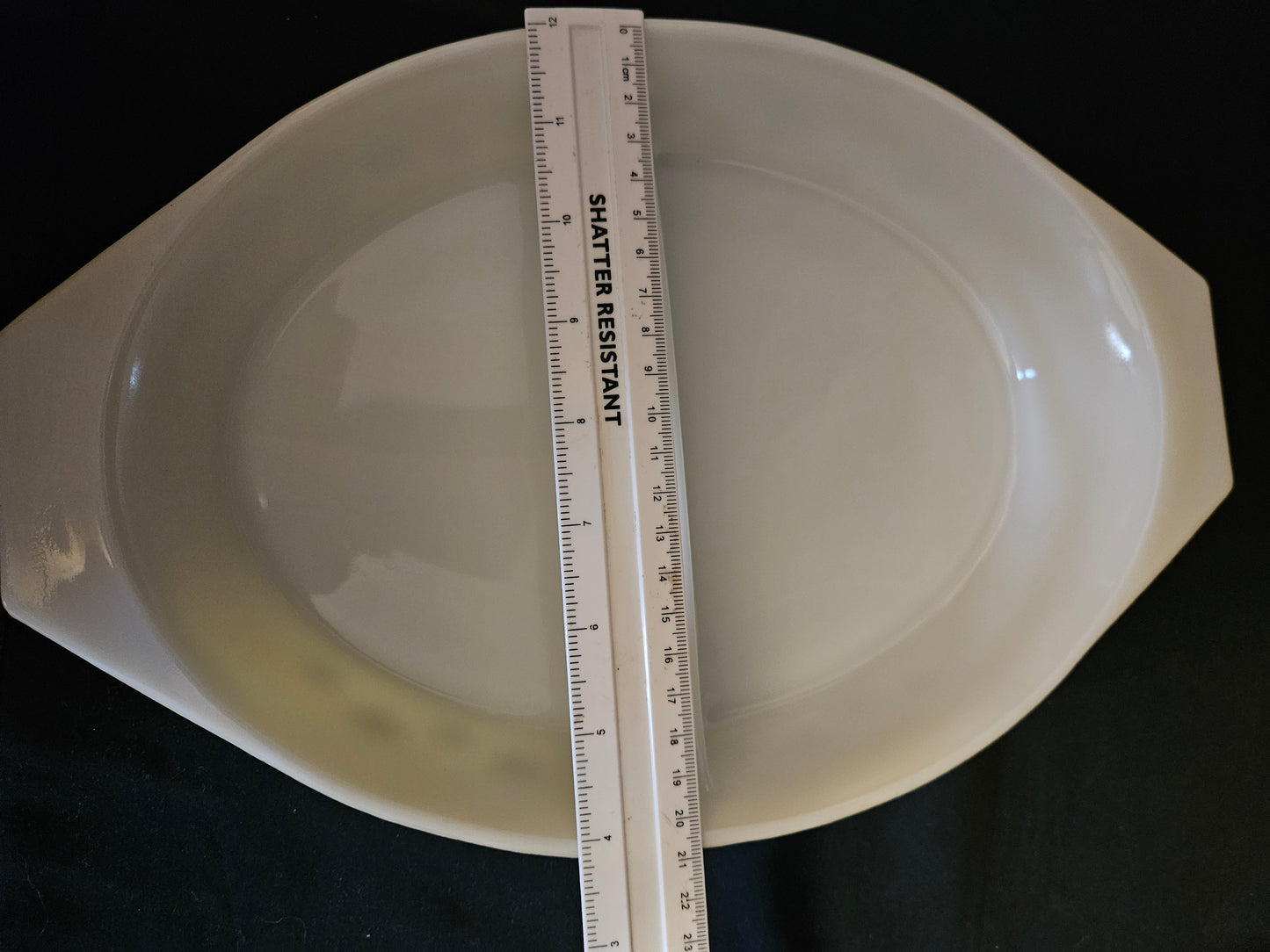 Pyrex Gaiety Yellow and Black Divided Dish with Lid