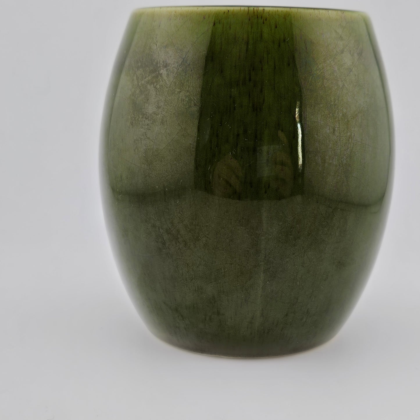 Holkham Pottery Owl Mug Green