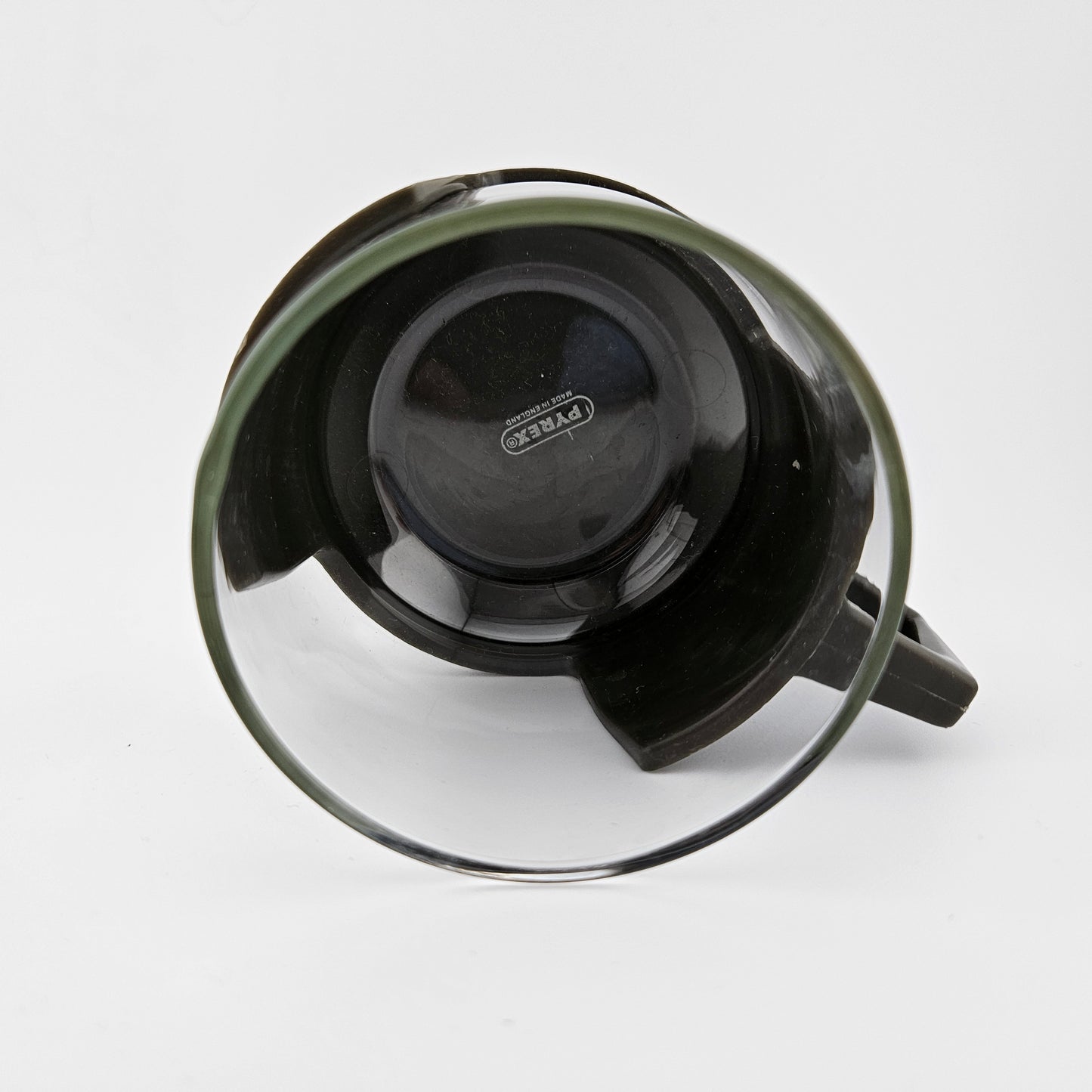 3 Pyrex Glass Cups Grey