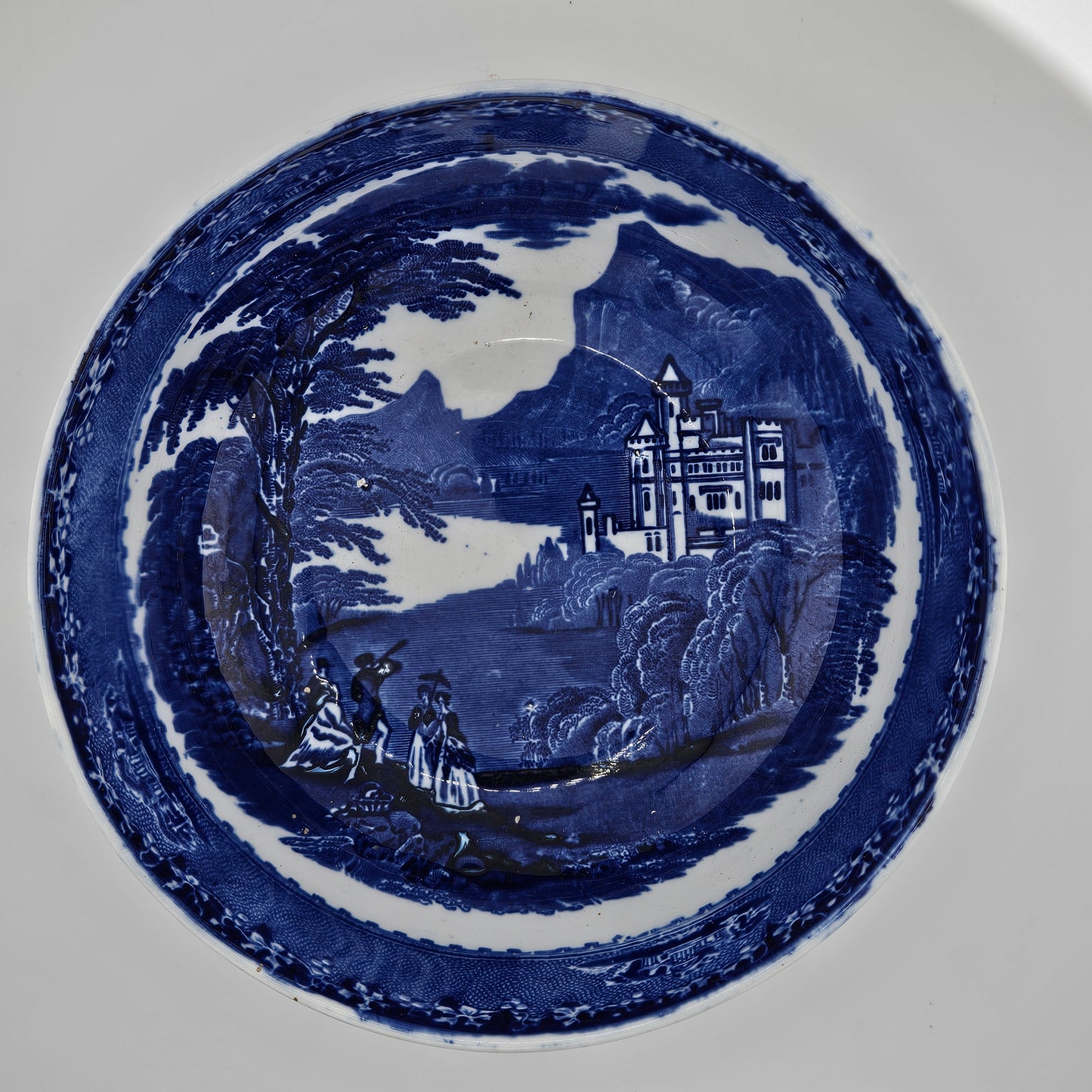 Jenny Lind Flow Blue Bowl C1910