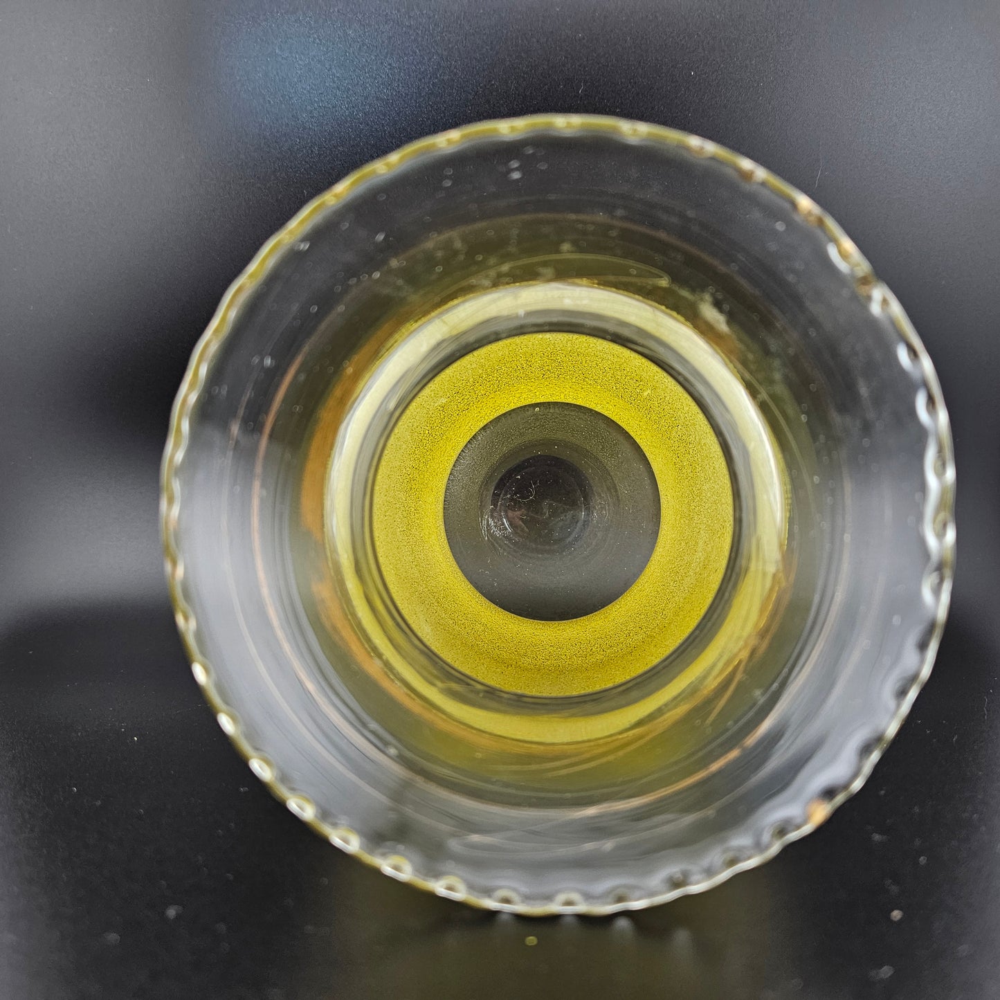 Yellow Sugar Frosted Vase